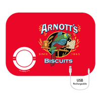 ROJO ARNOTTS RECHARGEABLE DIGITAL KITCHEN SCALE 10KG - RED