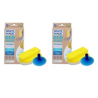 WHITE MAGIC ECO ERASER SHOWER SPONGE - 2 PACKS