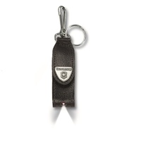 VICTORINOX BLACK LEATHER HANG CASE