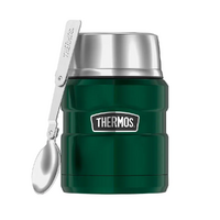 THERMOS 470ml FOOD JAR WITH SPOON - PINE GREEN