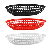 TRENTON PLASTIC OVAL BREAD BASKET SMALL - 24 x 15cm SET 12