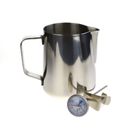 1 LITRE MILK JUG AND THERMOMETER SET