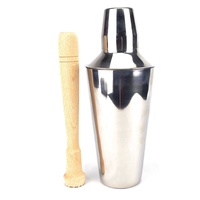 TRENTON 3 PIECE COCKTAIL SHAKER & MUDDLER SET