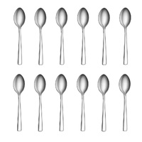TABLEKRAFT AMALFI STAINLESS STEEL COFFEE SPOONS - SET 12