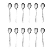 TABLEKRAFT AMALFI STAINLESS STEEL SOUP SPOONS - SET 12