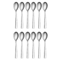 TABLEKRAFT AMALFI STAINLESS STEEL TABLE SPOONS - SET 12