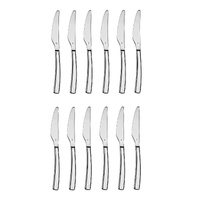 TABLEKRAFT AMALFI STAINLESS STEEL TABLE KNIVES - SET 12