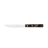 TRAMONTINA CHURRASCO SERRATED BROWN NARROW STEAK KNIFE 102mm