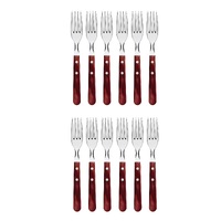 TRAMONTINA CHURRASCO TABLE FORKS SET 12 - RED