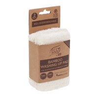 WHITE MAGIC ECO BASICS BAMBOO WASHING UP PAD - PACK 2