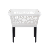 WHITE MAGIC LAUNDRY BASKETS WITH FOLDABLE LEGS 50L